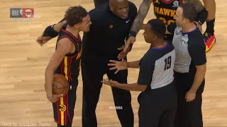 Trae Young yelling at the refs & gets a T 👀 Sixers vs Hawks Game 7