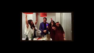 Priyanka Chopra, Sam Heughan, and Nick Jonas singing Celine Dion at a party #shorts #karaoke #bts