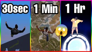 How Long Does it Take to Fall from Space in GTA Games?😱