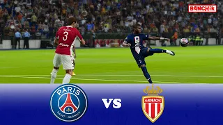 PSG vs Monaco | Ligue 1 2022/23 | Full Match HD | eFootball PES Gameplay PC