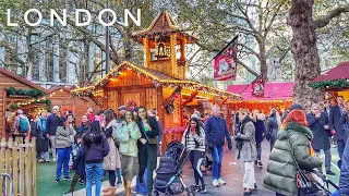 ✨ London Christmas Walk ✨ The Best of London Christmas Walks 🎄Christmas Markets 🎅 4K HDR