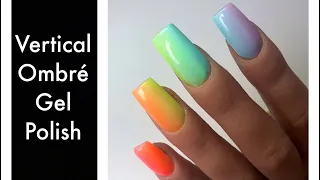 Vertical Ombré Using Gel Polish | Nail Art Tutorial