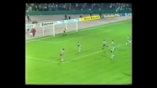 1986/87.- SV Werder Bremen 2 Vs. Atlético Madrid 1 (UEFA - Primera Ronda (Vta.))