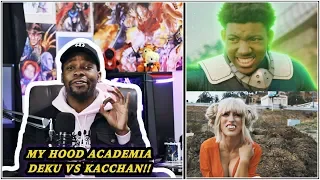 WHY IS LUFFY NAKED!? MY HOOD ACADEMIA [DEKU vs BAKUGO] By King Vader REACTION | Jamal_Haki