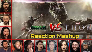 Hulk vs Thor Fight Scene Reaction Mashup | Thor Ragnarok