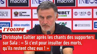 Christophe Galtier réagit aux chants des supporters de Nice sur Emiliano Sala