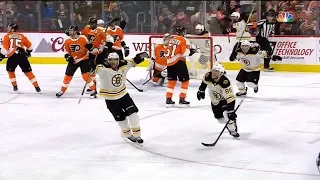 Patrice Bergeron ties it with 3.8 seconds left 4/1/18