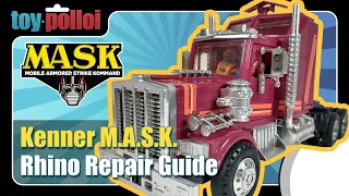 Vintage Kenner M.A.S.K. Rhino Repair Guide - Toy Polloi