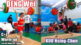 KUO Hsing-Chun vs DENG Wei (Part 2) 2019 IWF World Cup Tianjin