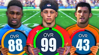 Challenge with Every OVERALL in Madden!