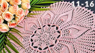 Crochet doily, Leila, 11-16