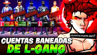 Busque LAS 5 CUENTAS BANEADAS de L-GANG en FREE FIRE😱 NADIE SABIA de ESTE SECRETO!!