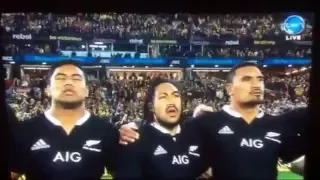 Ms Paula sings NZ Anthem for The All Blacks - Bledisloe Cup August 16th