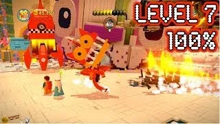 The Lego Movie Video Game - Level 7: Attack on Cloud Cuckoo Land - Free Play 100%