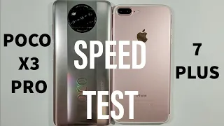 Xiaomi Poco X3 Pro vs Iphone 7 Plus Speed Test