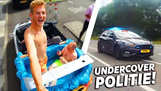 STAANDE GEHOUDEN MET ZWEMBAD AUTO! | #242