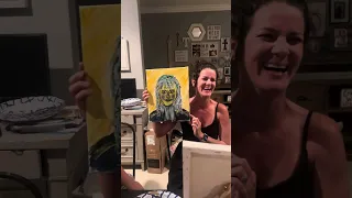 Paint your spouse challenge! Son of an artist failed 😂