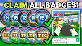 ROBLOX CLASSIC: A DUSTY TRIP ALL BADGES!!