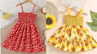 Como fazer Vestido infantil SEM MOLDE, muito fácil e rápido para iniciantes