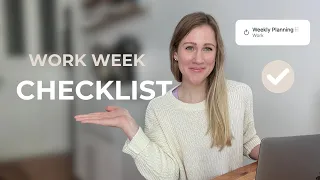 My simple weekly planning routine | corporate job