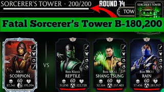 Fatal Sorcerer’s Tower Bosses Battle 200 & 180 Fight + Reward MK Mobile