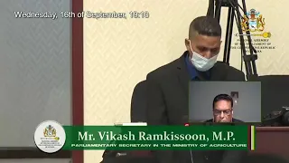 Budget 2020 debate presentation by PPP/C MP Vickash Ramkissoon September 16th 2020