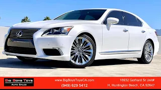 2014 Lexus LS460 in Starfire Pearl White exterior and Parchment Leather interior from Big Boys Toys