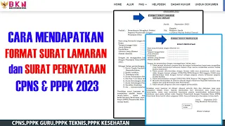 Cara Lihat Format Lamaran dan Pernyataan CPNS dan PPPK 2023