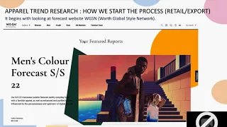 WEBINAR On Apparel Trend Research & Design Process