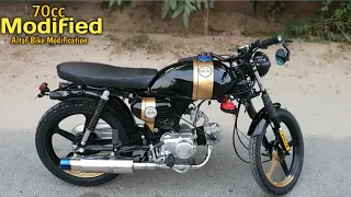 Cafe Racer Time-lapse Build -Honda 70cc Brat style |Altaf Bike Modificcation