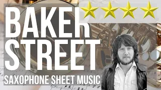 Alto Sax Sheet Music: How to play Baker Street by Gerry Rafferty