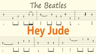 Hey Jude / The Beatles / Guitar Solo Tab+BackingTrack