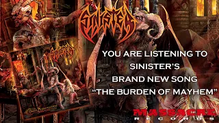 SINISTER - The Burden Of Mayhem Pre-Listening