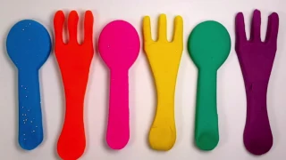 Rainbow Spoon Modelling Clay & Baby Milk Bottles Finger Family