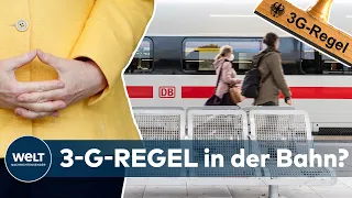 CORONA in DEUTSCHLAND: MERKEL will 3-G-Regel im Bahnverkehr