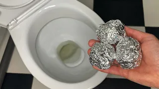 Put aluminum foil in the toilet! You will be surprised by the result 💥