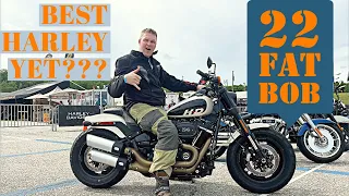 22 Harley Davidson Fat Bob Review Test Ride HONEST 2022