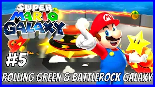 let's play super mario galaxy part 5 Rolling Green & Battlerock Galaxy