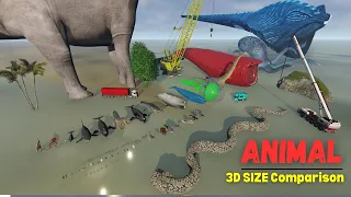 Ultimate 500+  Animals Size Comparison 2024 || Sea Monsters The Bloop Vs El Gran Maja 🐳🐬🦭🐟🐠🐡🦈🐙🐚🐋🦑