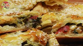 Kurnik-quick pie with chicken breast..Simply, very tasty!