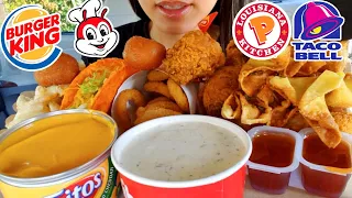 ASMR EATING CAR MUKBANG POPEYES TACO BELL BURGER KING CRUNCHY FRIED FOOD REAL SOUND 먹방 TWILIGHT