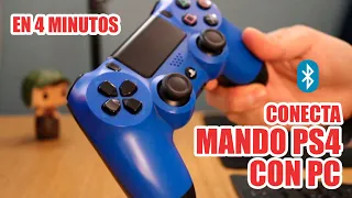 Cómo conectar el mando de PS4 con la PC fácil y rápido por bluetooth (2022)