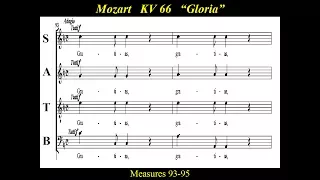 Mozart - Dominicus Mass - KV 66 - 2 Gloria - Part 2 of 4 - Bass