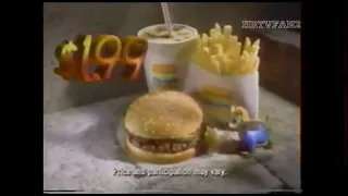 1996 Burger King Kids Club Commercial (Oliver & Company)