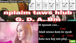 nplaim taws hlub cover guitar chords by beer Yang