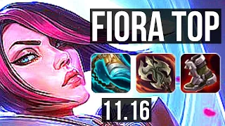 FIORA vs JAYCE (TOP) | 7/0/6, 67% winrate, Godlike | KR Master | v11.16