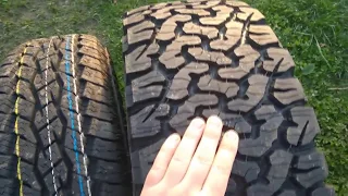 Сравнение ат шин для внедорожников. Yokohama G015, Toyo At+, Bfgoodrich All Terrain.