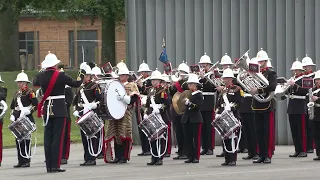 The Royal Marines Band play The Great Escape theme tune at CTCRM