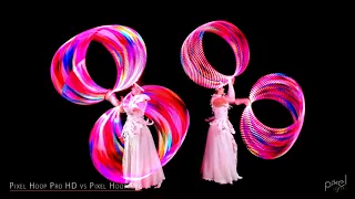 LED hula hoops - PIXEL HOOP PRO vs PIXEL HOOP PRO HD - Pixel Lights production