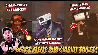 REACTION SEMUA MEME BLOOPERS SUS TERBARU SKIBIDI TOILET @spidarrund DIJAMIN NGAKAK!